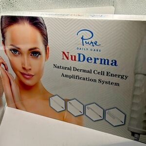 NuDerma Portable Handheld Skin Therapy Wand Machine w/Neon – Anti-Aging - Skin